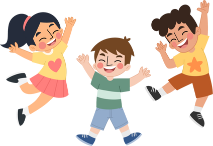 Happy children illustration